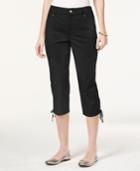 Style & Co. Tummy-control Lace-up Capri Pants, Only At Macy's