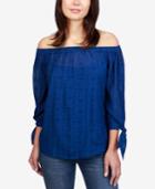Lucky Brand Eyelet-detail Off-the-shoulder Top