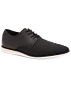 Calvin Klein Men's Kellen Black Ballistic Nylon Oxfords Men's Shoes