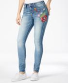 Indigo Rein Juniors' Embroidered Skinny Jeans