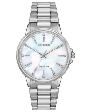Citizen Women's Eco-drive Chandler Stainless Steel Bracelet Watch 37mm