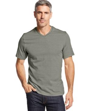 Tasso Elba Birdseye V-neck T-shirt, Only At Macy's