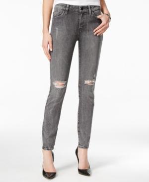 Guess Distressed Acid Wash Skinny Jeans