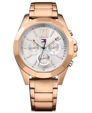 Tommy Hilfiger Women's Rose Gold-tone Stainless Steel Bracelet Watch 40mm