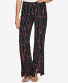Cece Floral-stripe Pull-on Pants