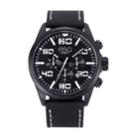 Men's Esq0021 Multi-function Black Ip Stainless Steel Watch, Black Dial