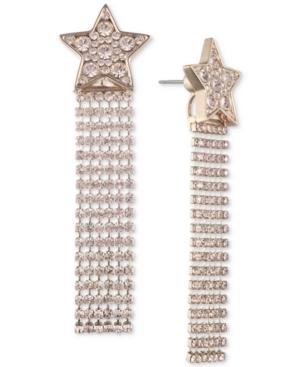 Givenchy Gold-tone Crystal Shooting Star Front-and-back Earrings