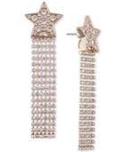 Givenchy Gold-tone Crystal Shooting Star Front-and-back Earrings