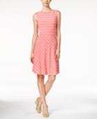 Charter Club Striped Fit & Flare Dress, Only At Macy's