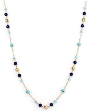 Charter Club Gold-tone Multi-bead Long Necklace, Only At Macy's