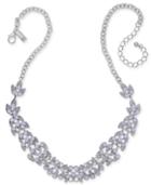 Inc International Concepts Pave & Stone Leaf Statement Necklace, 18 + 3 Extender