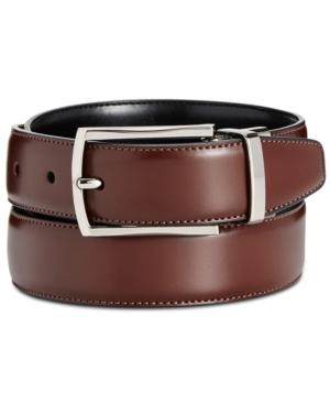 Ryan Seacrest Distinction Men's Feather-edge Reversible Belt, Created For Macy's