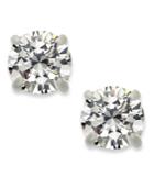 I.n.c. Silver-tone Round Cubic Zirconia Stud Earrings (4 Ct. T.w.)