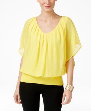 Joseph A Dolman-sleeve Chiffon Blouse