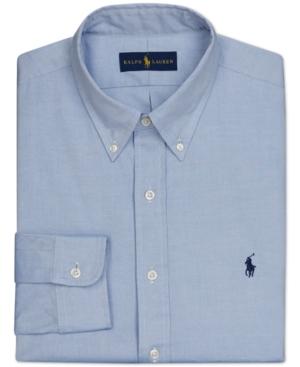 Polo Ralph Lauren Men's Pinpoint Oxford Solid Dress Shirt