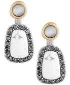 Lucky Brand Two-tone Multi-stone Jacket Earrings