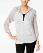 Style & Co. Sport Mesh Hoodie Sweatshirt, Only At Macy's