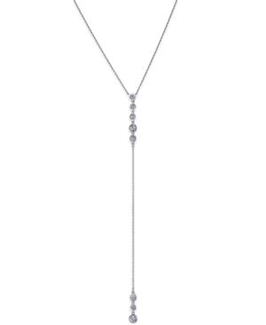 Inc International Concepts Silver-tone Crystal Station Lariat Necklace, Only At Macy's