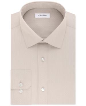 Calvin Klein Men's Steel Classic/regular Fit Non-iron Performance Linen Solid Dress Shirt