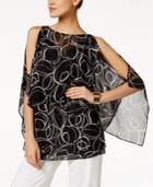 Alfani Prima Chiffon Overlay Top, Only At Macy's