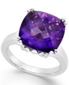 Amethyst Cocktail Ring In Sterling Silver (7 Ct. T.w.)