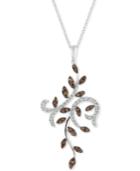 Le Vian Chocolatier Diamond Vine Pendant Necklace (9/10 Ct. T.w.) In 14k White Gold