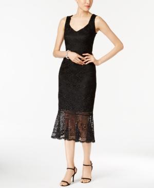 Jax Crochet Lace Trumpet Sheath Dress