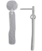 Rachel Rachel Roy Silver-tone Stick Drop Earrings