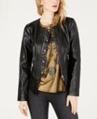 Guess Mae Flirty Faux-leather Jacket