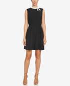 Cece Bow Fit & Flare Dress