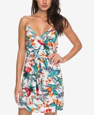 Roxy Juniors' Floral-print Wrap Dress