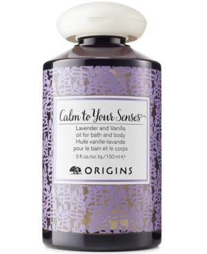 Origins Calm To Your Senses Lavender And Vanilla Oil For Bath And Body