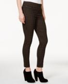 Maison Jules Houndstooth-print Pull-on Pants, Created For Macy's