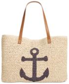 Style & Co Anchor Straw Beach Bag, Only At Macy's