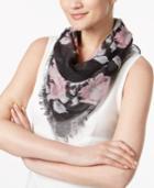 Inc International Concepts Rose-print Triangle Scarf, Created For Macy's