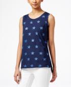 Style & Co. Petite Star-print Tank Top, Only At Macy's