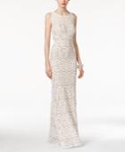 Jump Juniors' Embellished Illusion Lace Gown