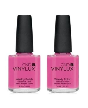 Creative Nail Design Vinylux Hot Pop Pink Nail Polish Duo (two Items), 0.5-oz, From Purebeauty Salon & Spa