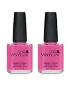 Creative Nail Design Vinylux Hot Pop Pink Nail Polish Duo (two Items), 0.5-oz, From Purebeauty Salon & Spa