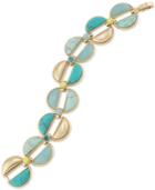 Carolee Gold-tone Multicolor Stone Bracelet