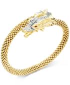 Diamond Dragon Bypass Bracelet (1 Ct. T.w.) In 14k Gold Over Sterling Silver
