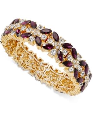 Charter Club Clear & Colored Crystal Stretch Bracelet, Only At Macy's
