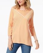 Alfred Dunner Still My Sunshine Beaded Top