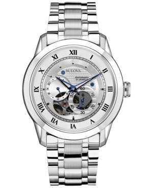 Bulova Men's Automatic Bva-series Stainless Steel Bracelet Watch 42mm 96a118