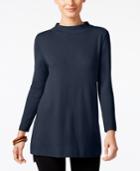 Alfani Mock-neck High-low Sweater, Created For Macy's