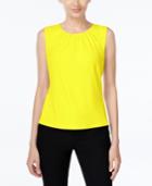 Calvin Klein Petite Pleat-neck Cami