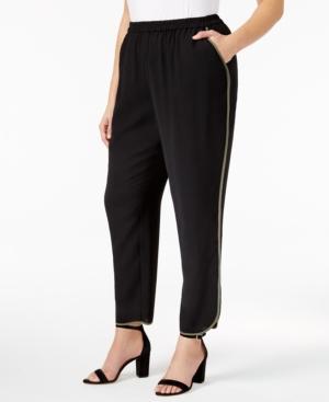 Nine West Plus Size Crepe Straight-leg Pants