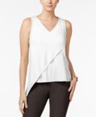 Cable & Gauge Mixed-media Asymmetrical Top