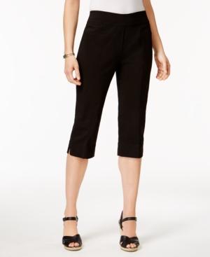 Alfred Dunner Petite Lace It Up Split-hem Capri Pants