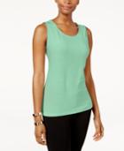 Jm Collection Petite Jacquard Tank, Created For Macy's